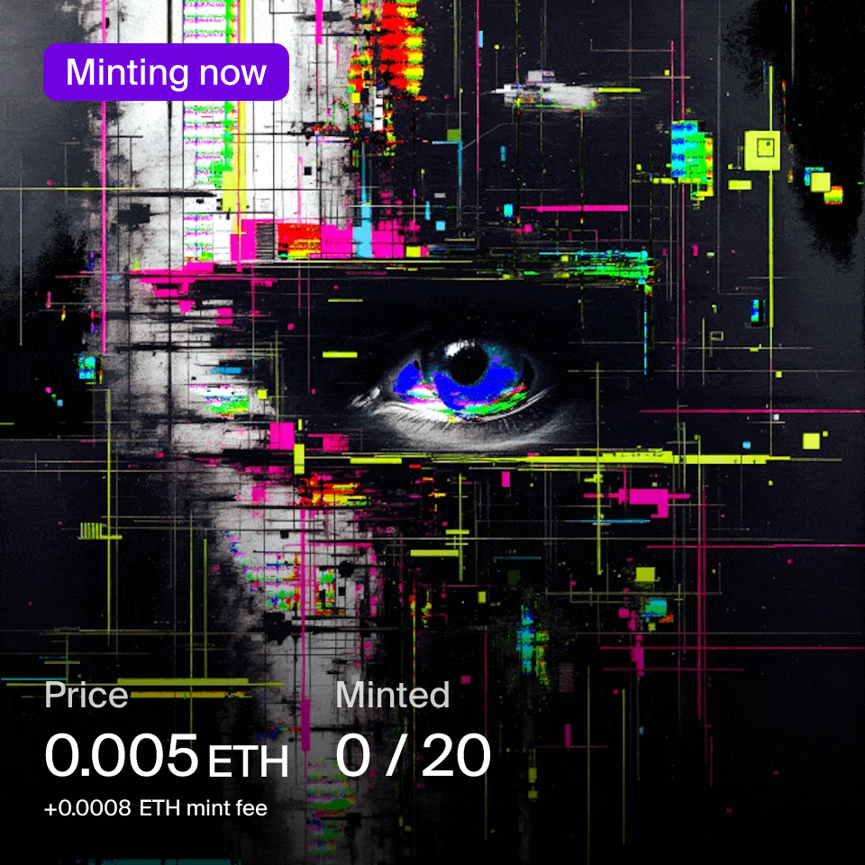 Neon Glitch Eye – Endless Loop | Foundation