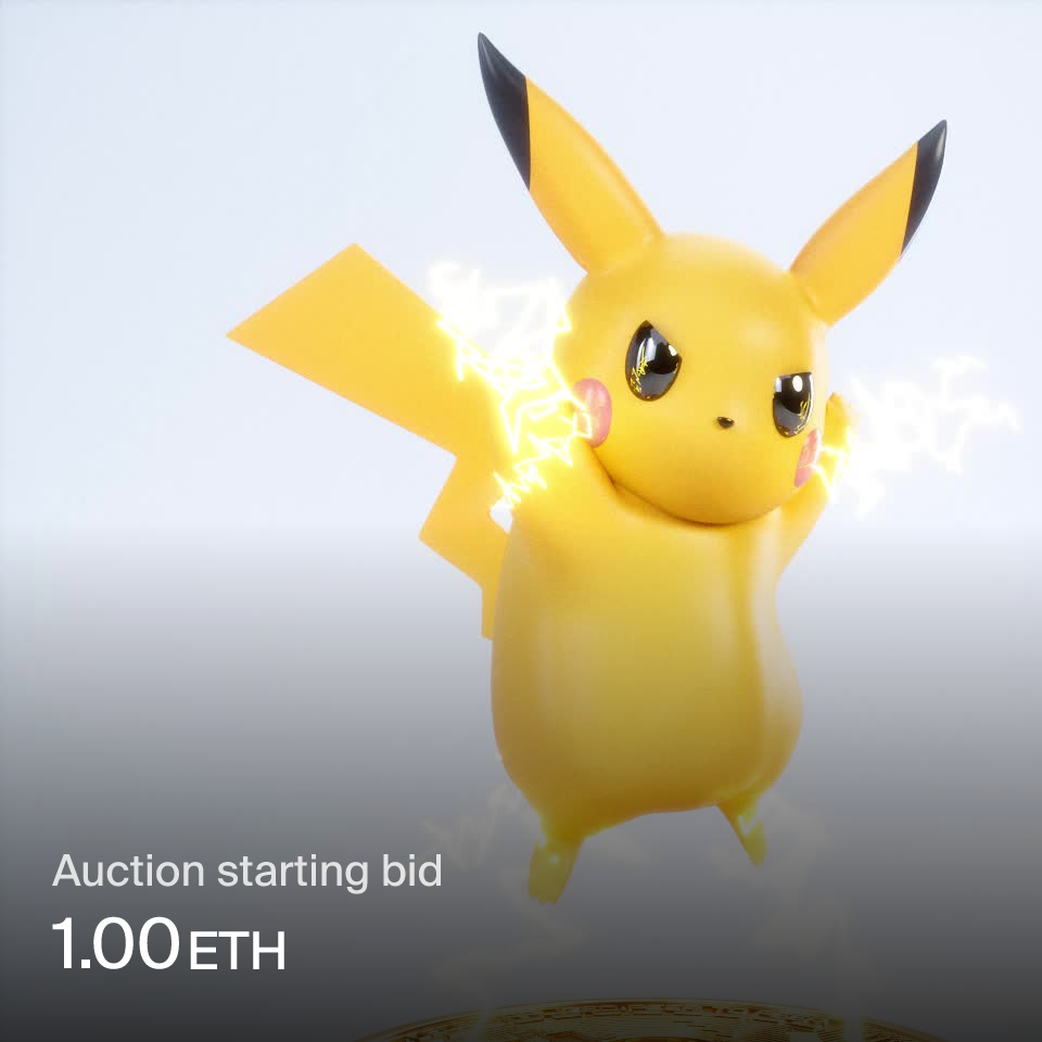 PokeCoin #001 - Pikachu / Bitcoin | Foundation